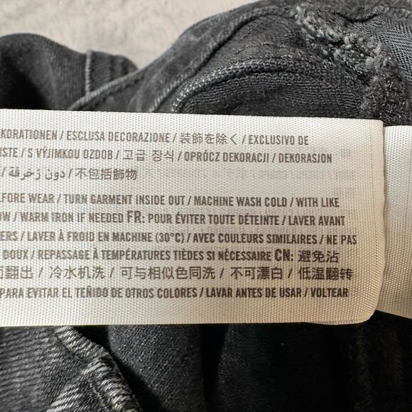 Abercrombie Fitch Jeans Women 8 Black Ankle Straight Ultra High Rise Curve Love - Picture 9 of 11